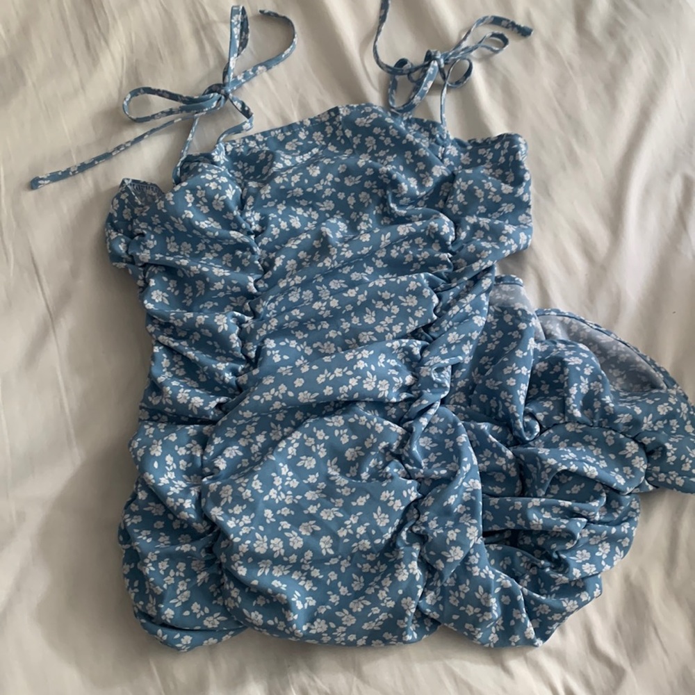 Blue Floral dress